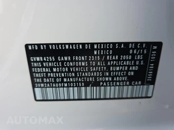 2015 Volkswagen Golf TDI S Hatchback – miniatura 13