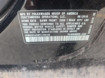 2015 Volkswagen Passat 1.8T Limited Edition – miniatura 14