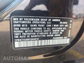 2015 Volkswagen Passat 1.8T Limited Edition - miniatura 2