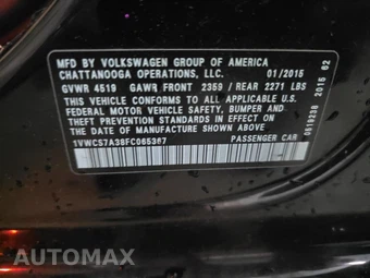 2015 Volkswagen Passat 1.8T SEL Premium – miniatura 11