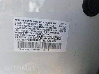 2016 Acura MDX w/Advance Pkg – miniatura 2