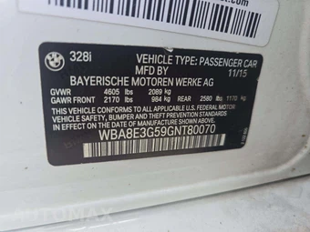 2016 BMW 3 Series Sedan 328i xDrive SPORT LINE - miniatura 5