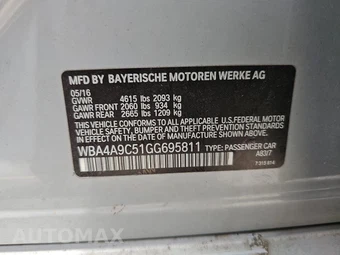 2016 BMW 4 Series Gran Coupe 428i Sedan SPORT LINE - miniatura 21