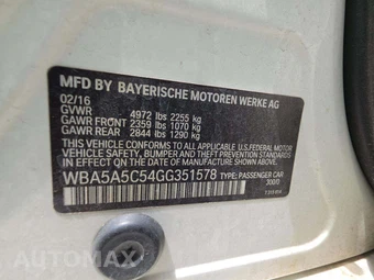2016 BMW 5 Series Sedan 528i - miniatura 5