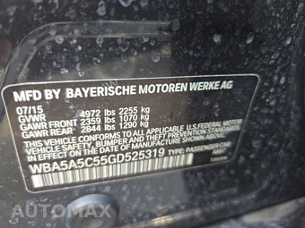 2016 BMW 5 Series Sedan 528i - miniatura 14