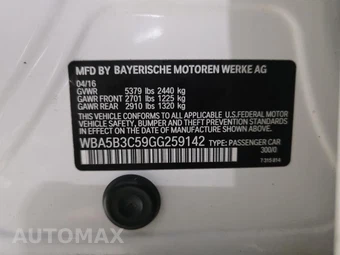 2016 BMW 5 Series Sedan 535i xDrive - miniatura 18