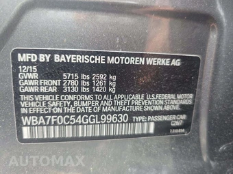 2016 BMW 7 Series Sedan 750i M SPORT LINE - miniatura 5