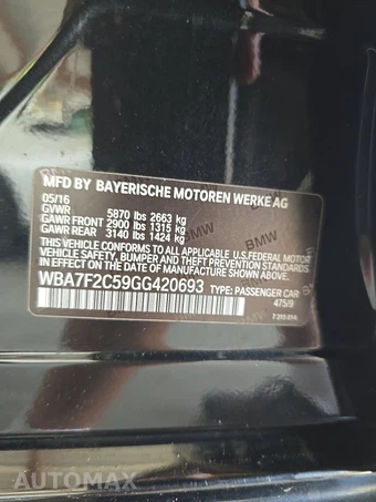 2016 BMW 7 Series Sedan 750i xDrive M SPORT LINE - miniatura 14