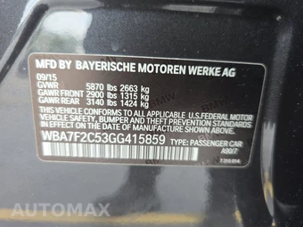 2016 BMW 7 Series Sedan 750i xDrive - miniatura 14