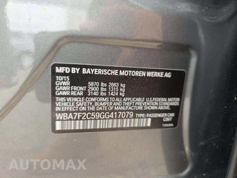 2016 BMW 7 Series Sedan 750i xDrive - miniatura 5