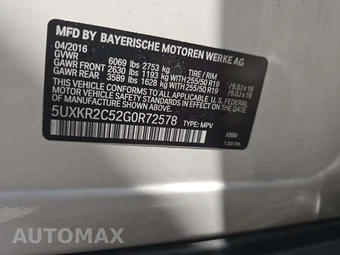 2016 BMW X5 Sports Activity Vehicle sDrive35i - miniatura 5