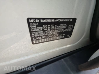 2016 BMW X5 Sports Activity Vehicle xDrive35d LUXURY LINE - miniatura 14