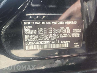 2016 BMW X5 Sports Activity Vehicle xDrive35d M SPORT LINE - miniatura 5