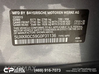 2016 BMW X5 Sports Activity Vehicle xDrive35i LUXURY LINE - miniatura 48