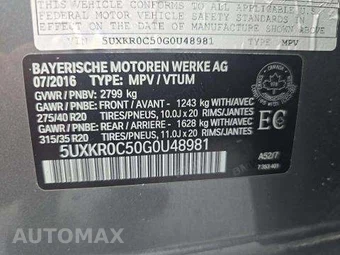 2016 BMW X5 Sports Activity Vehicle xDrive35i M SPORT LINE - miniatura 6