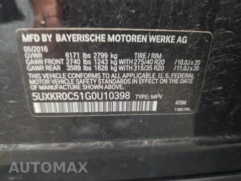 2016 BMW X5 Sports Activity Vehicle xDrive35i M SPORT LINE - miniatura 15