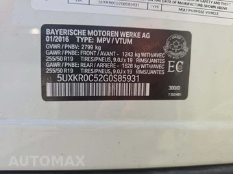 2016 BMW X5 Sports Activity Vehicle xDrive35i XLINE - miniatura 2