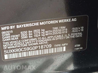 2016 BMW X5 Sports Activity Vehicle xDrive35i XLINE - miniatura 5