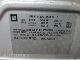 2016 Buick LaCrosse 1SV – miniatura 14