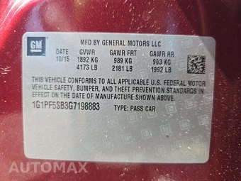 2016 Chevrolet Cruze Limited 2LT 1SH - miniatura 2