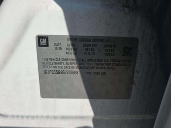 2016 Chevrolet Cruze Limited LS 1SB – miniatura 5