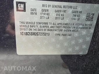 2016 Chevrolet Cruze LS 1SB - miniatura 14