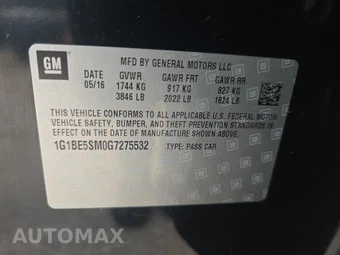 2016 Chevrolet Cruze LT 1SD - miniatura 11