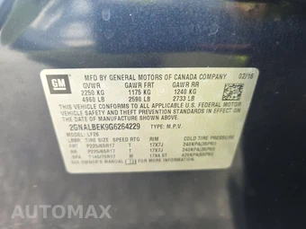 2016 Chevrolet Equinox LS 1LS – miniatura 14