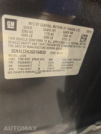 2016 Chevrolet Equinox LT 1LT – miniatura 14