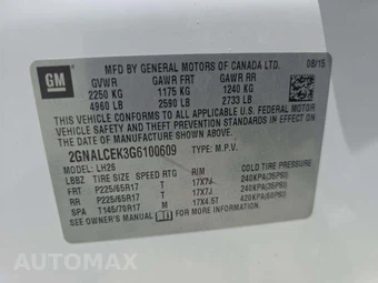 2016 Chevrolet Equinox LT 1LT – miniatura 5