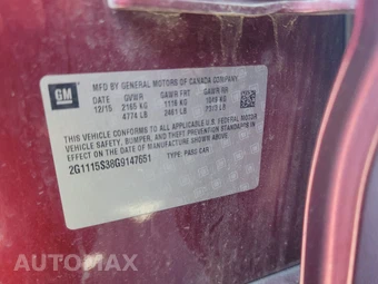 2016 Chevrolet Impala LT 2LT – miniatura 14