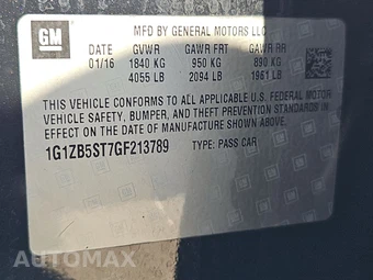 2016 Chevrolet Malibu LS 1LS – miniatura 21