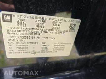 2016 Chevrolet Silverado 1500 LT Z71 Crew Cab Short Bed 2LT - miniatura 5
