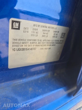 2016 Chevrolet Sonic RS Hatchback 1SH – miniatura 14