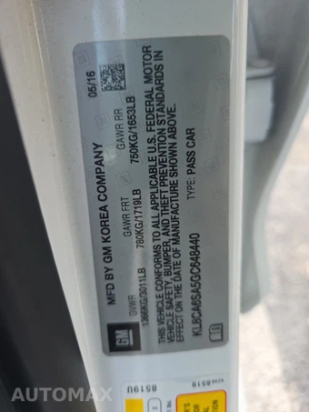 2016 Chevrolet Spark LS 1SA – miniatura 14