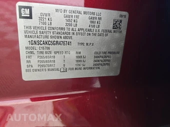 2016 Chevrolet Tahoe LS 1LS – miniatura 16
