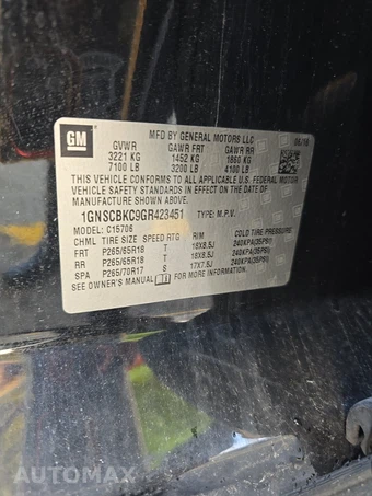 2016 Chevrolet Tahoe LT 1LT – miniatura 15