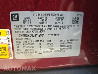 2016 Chevrolet Traverse LT 1LT - miniatura 18