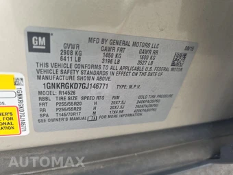 2016 Chevrolet Traverse LT 1LT – miniatura 13