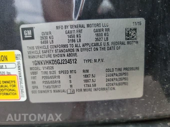 2016 Chevrolet Traverse LT 2LT - miniatura 14