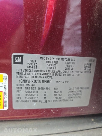 2016 Chevrolet Traverse LT 2LT – miniatura 15
