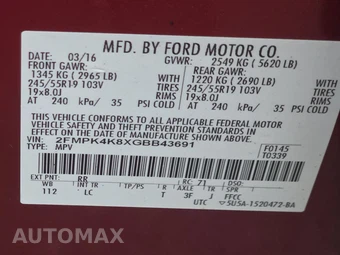 2016 Ford Edge Titanium - miniatura 14