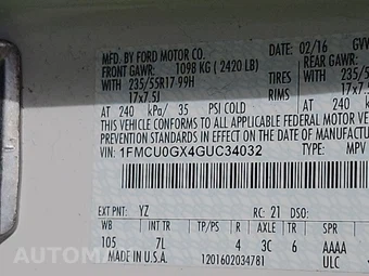 2016 Ford Escape SE – miniatura 14