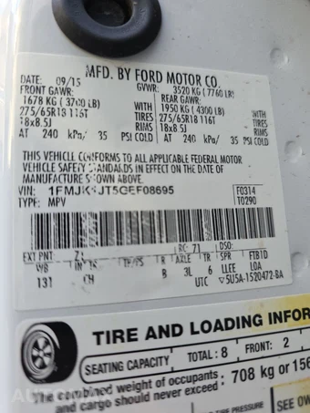 2016 Ford Expedition EL XLT – miniatura 15