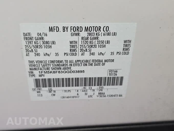 2016 Ford Explorer Limited – miniatura 19