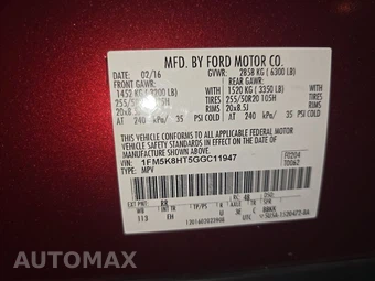 2016 Ford Explorer Platinum – miniatura 15