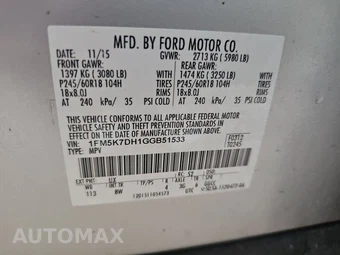 2016 Ford Explorer XLT - miniatura 15