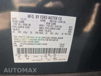 2016 Ford Explorer XLT - miniatura 2