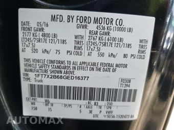2016 Ford Super Duty F-250 XL Extended Cab Long Bed w/Rear Doors - miniatura 5