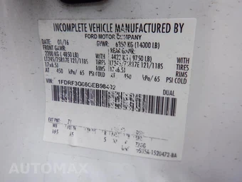 2016 Ford Super Duty F-350 Cab Chassis XL Regular Cab DRW - miniatura 8